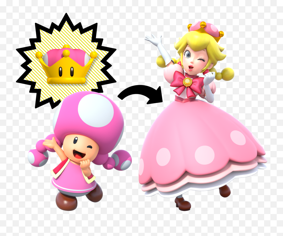 Who Is Bowsette - Toadette Mario Bros Emoji,Bowsette Png
