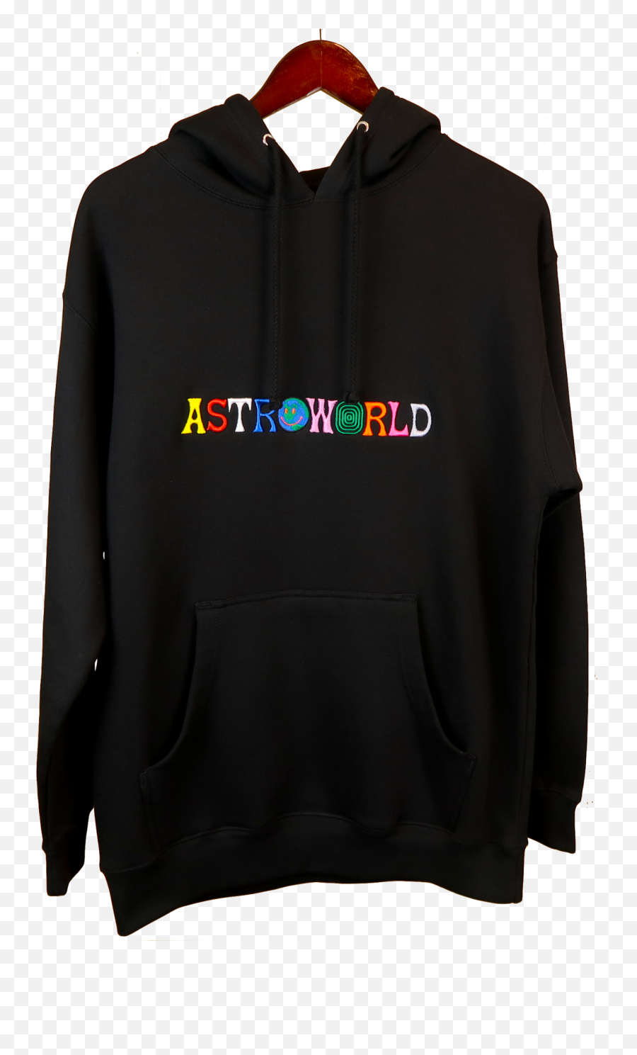 Astroworld Embroidered Logo Hoodie - Long Sleeve Emoji,Astroworld Logo