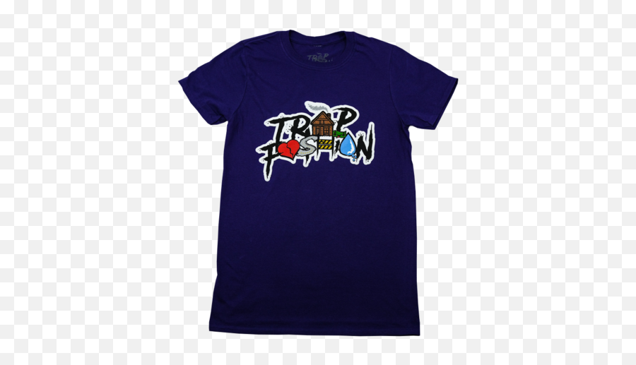 Trap Fashion Street Logo T - Shirt U2013 Trap Fashion Ny Short Sleeve Emoji,Color Street Logo