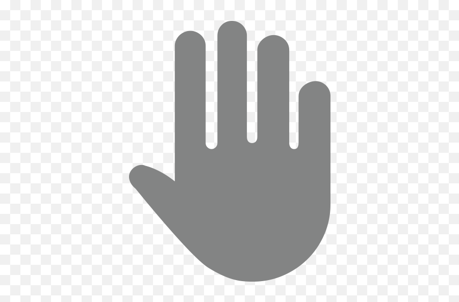 Download Raised Text Smiley Finger Hands Messaging Emoji Hq - Raise Hand Emoji Gray,Hand Emoji Png