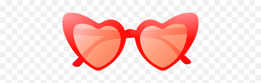 Heart Shaped Sunglasses Glossy Design - Transparent Png Lentes De Corazon Png Emoji,Design Png