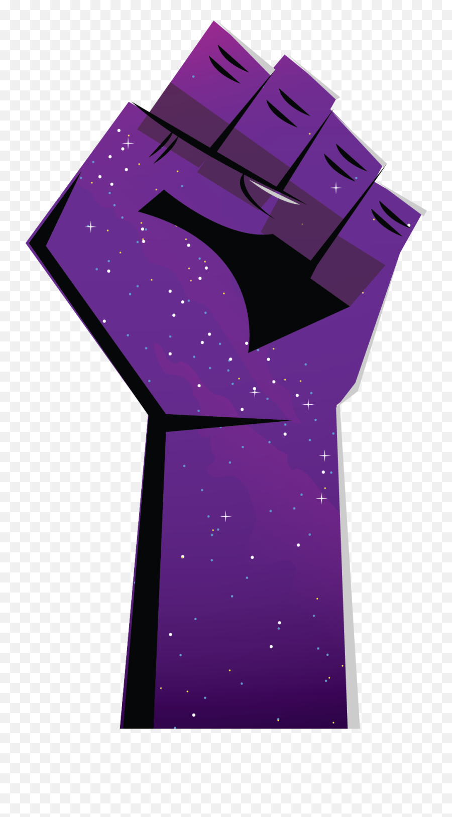Animated Fist With Purple Starry Sky Transparent Cartoon Emoji,Starry Sky Clipart
