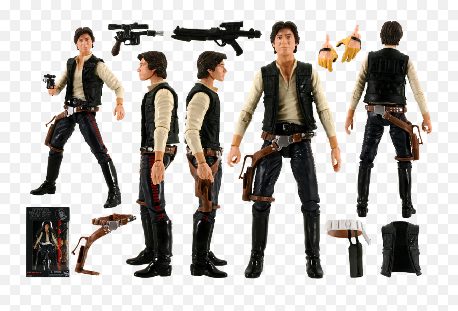 8 Han Solo Preview Images - Star Wars Black Series Lists Emoji,Han Solo Png