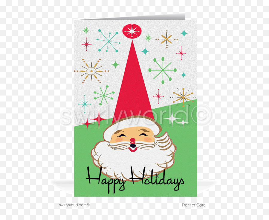 Retro Modern Holiday Page 2 - Swirlyworlddesign Emoji,Vintage Santa Clipart