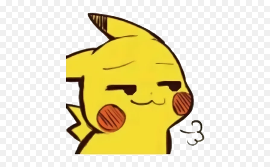 Pikachusmirkleft - Discord Emoji,Smirk Emoji Transparent