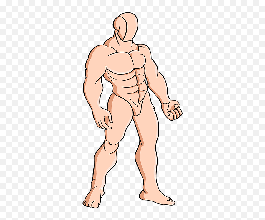How To Draw Muscles - Really Easy Drawing Tutorial Emoji,Buff Guy Png