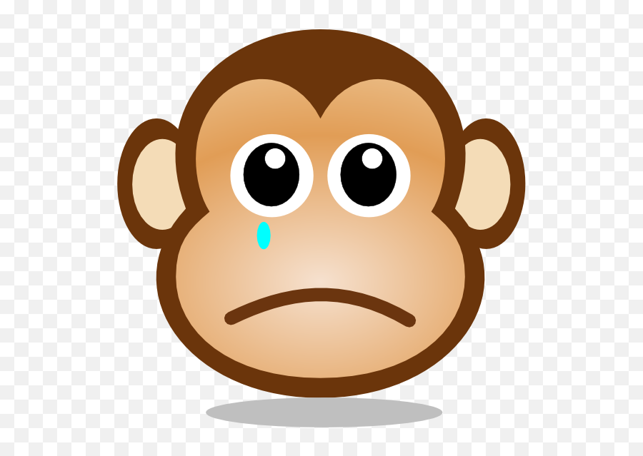 Cartoon Sad Face Clip Art N3 Free Image - Animal Faces Lipart Black And White Emoji,Sad Face Clipart
