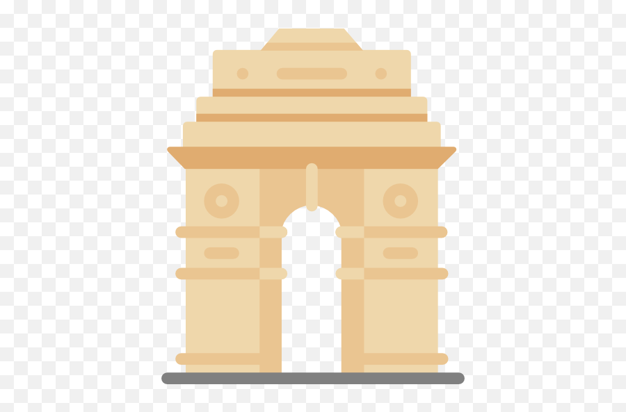 28 Collection Of India Gate Clipart Png - India Gate Vector Png Emoji,Gate Clipart