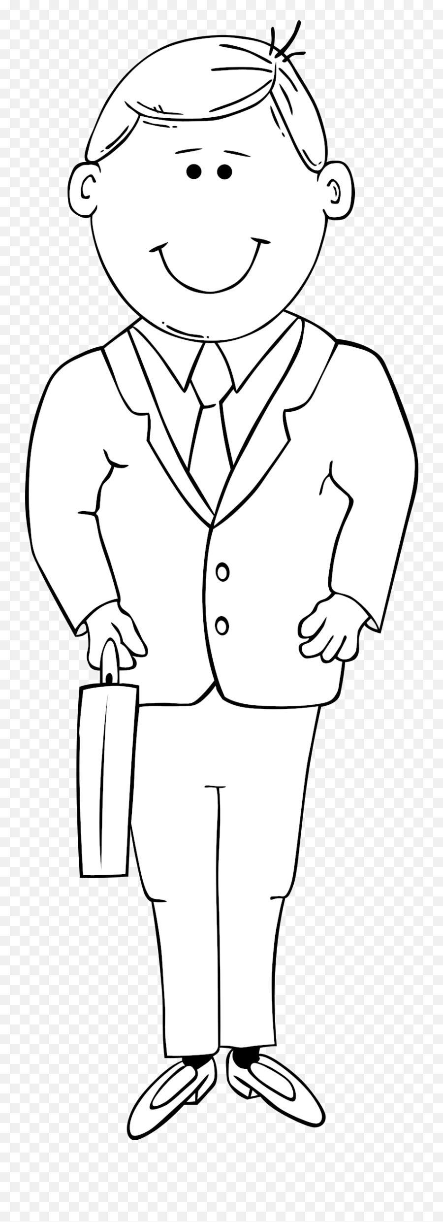 Suit Clipart Outline Suit Outline - Standing Emoji,Suit Clipart