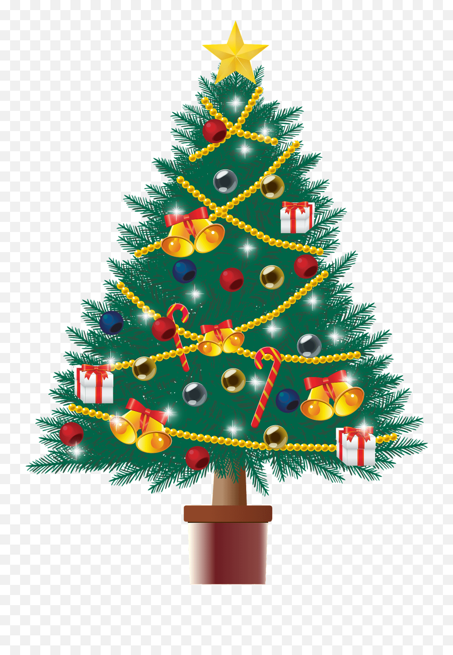 Christmas Tree Clipart Free Download Transparent Png - Weihnachtsbaum Clipart Free Emoji,Christmas Eve Clipart