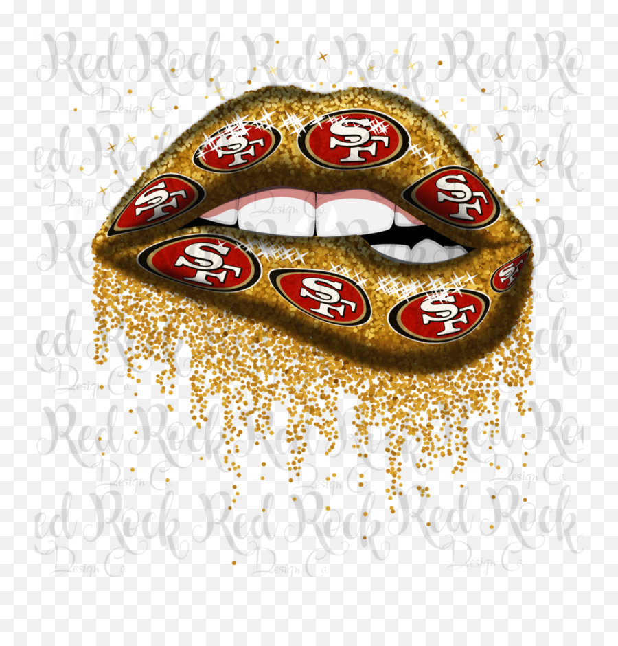 San Francisco 49ers Lips - 49ers Lip Emoji,49ers Logo