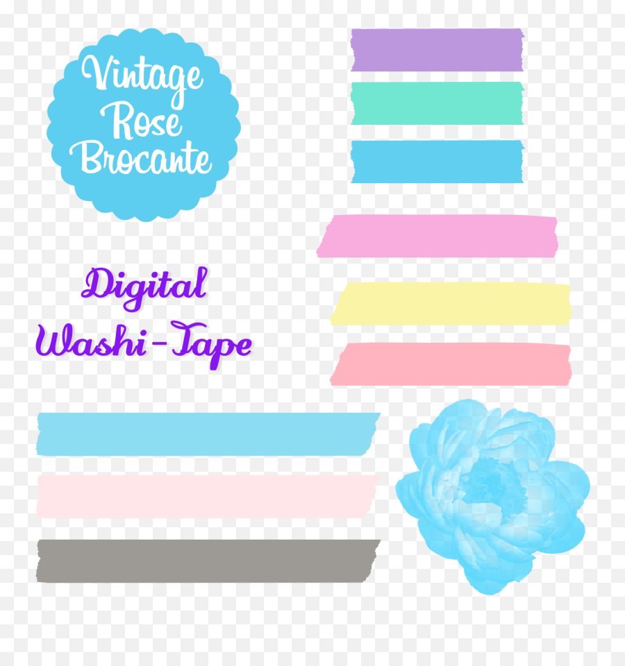 Scrapbook Clipart Tape Scrapbook Tape Transparent Free For - Digital Pastel Washi Tape Emoji,Transparent Color