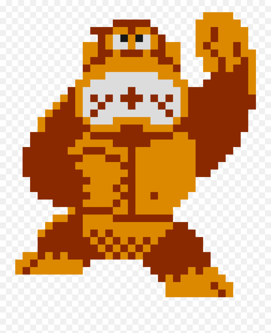 Download Pixel Donkey Kong Png - Pixel Donkey Kong Png Emoji,Donkey Kong Png