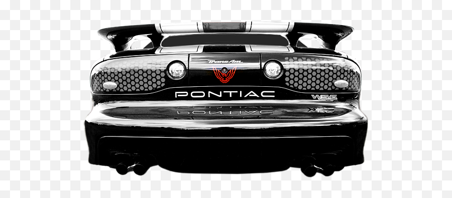 Pontiac Trans Am Rear In Black And - Trans Am Shirts Emoji,Trans Am Logo