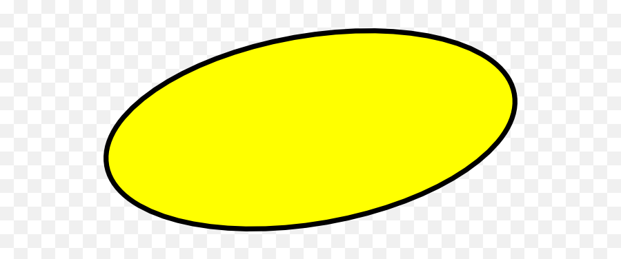 Yellow Oval Clipart Transparent Png - Yellow Oval Clipart Emoji,Oval Clipart