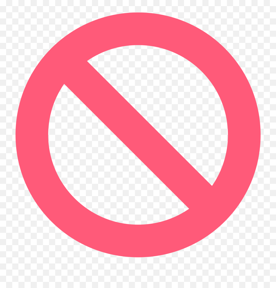 No Entry Sign Transparent Hd Png - Block Icon Png Emoji,Red Circle With Line Png
