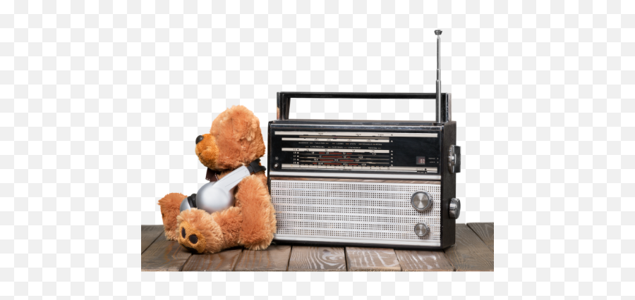 Radio Teddy Bear Free Png Image Free Png Png Images - Teddy Bear Holding Radio Emoji,Teddy Bear Transparent Background