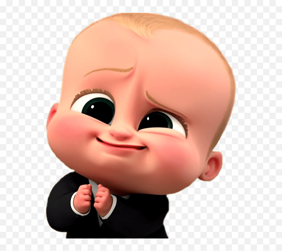 Boss Baby Cute Face Transparent Png - Boss Baby Png Emoji,Baby Png