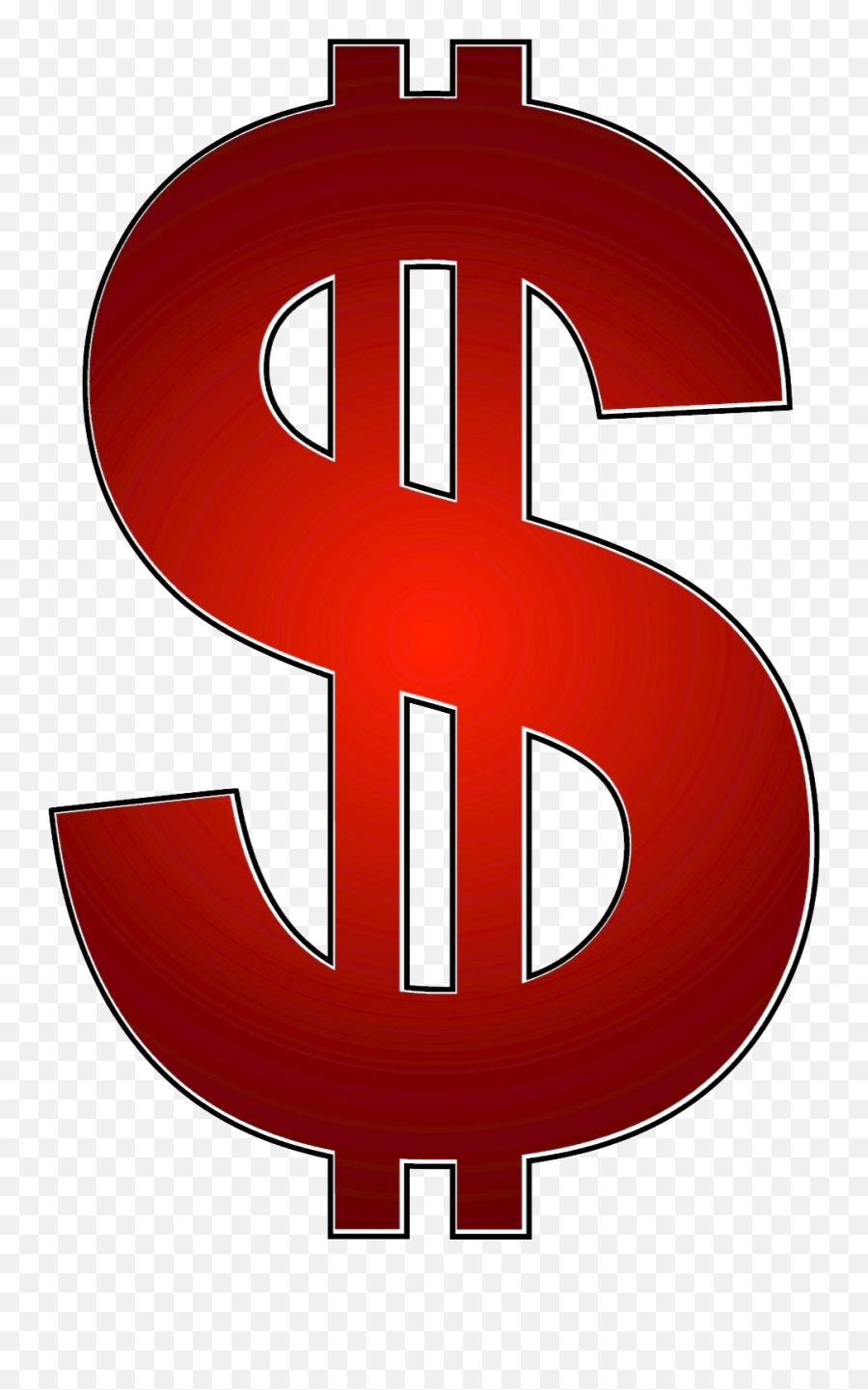 Dollar Sign Clipart Png - Red Dollar Sign Png Emoji,Dollar Sign Clipart