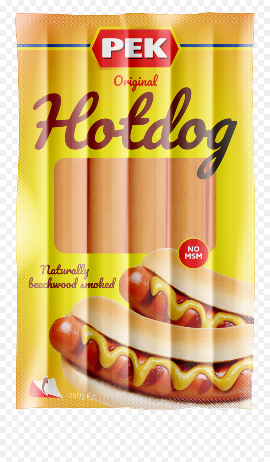 Hot Dogs 250g - Pek Foods Uk Dodger Dog Emoji,Hot Dog Transparent Background