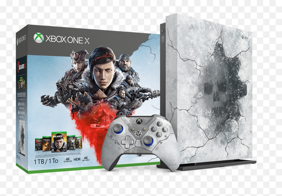 New Gears 5 Xbox One X Limited Edition - Gears 5 Xbox One X Emoji,Xbox One X Png