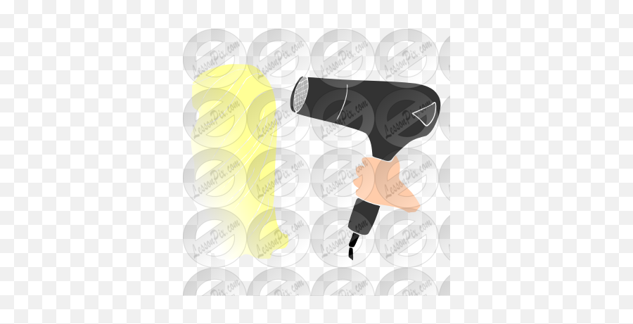 Hair Dryer Stencil For Classroom - Hair Dryer Emoji,Blow Dryer Clipart