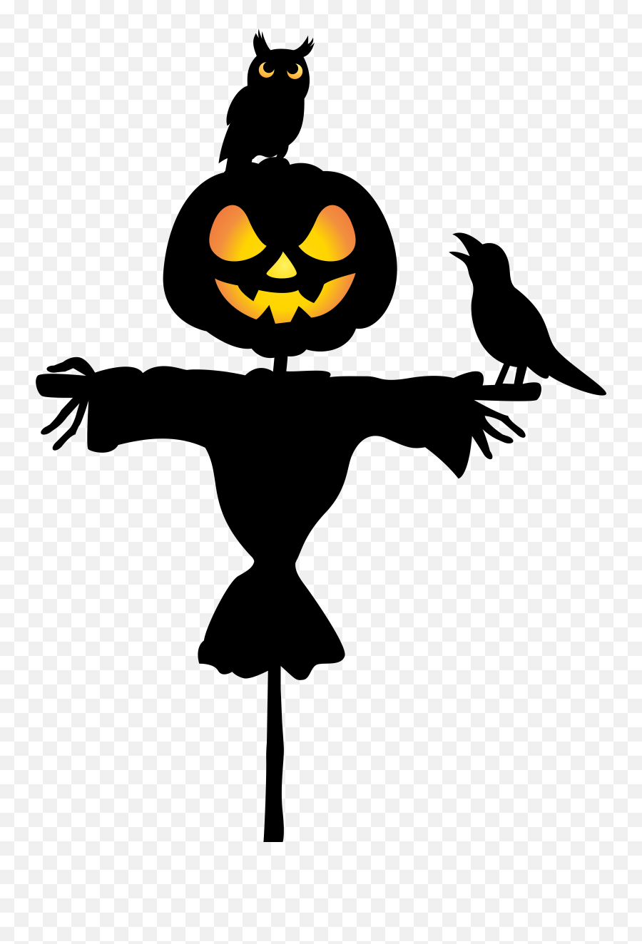 October Clipart Scarecrow - Scarecrow Halloween Png Emoji,Halloween Clipart