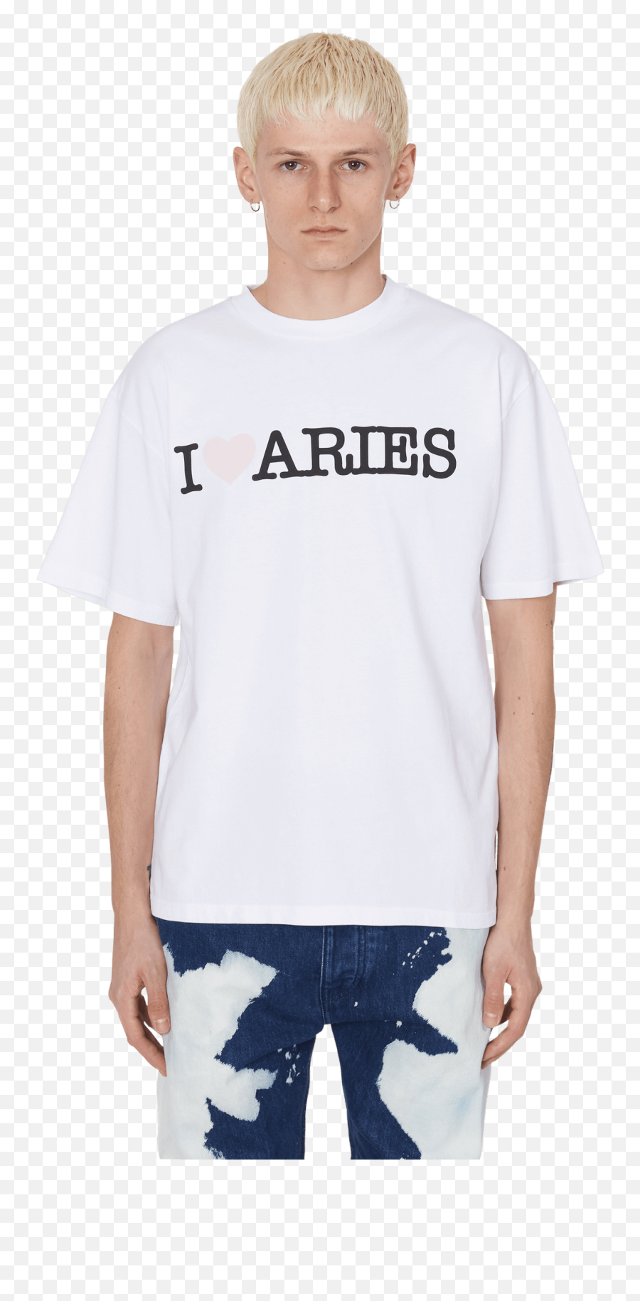 Heart Aries T - Crew Neck Emoji,Shirt With Heart Logo