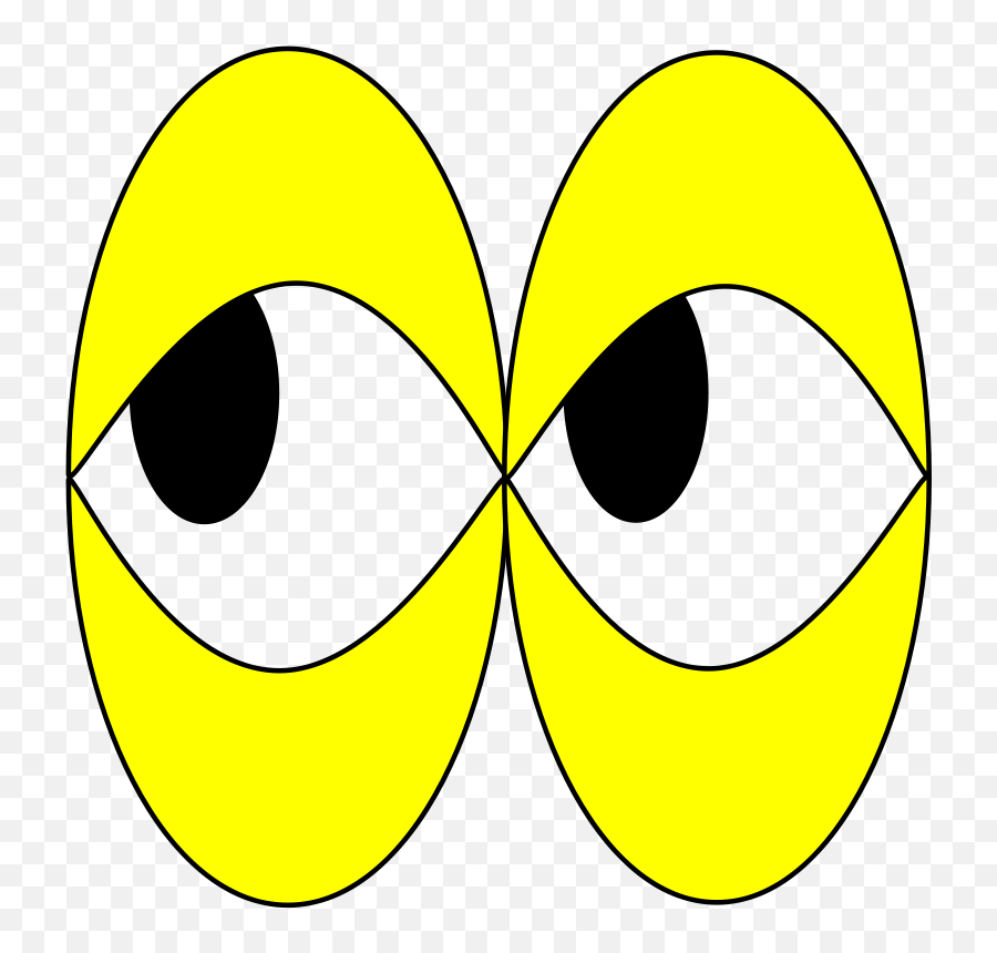 Eyes Clip Art - Yellow Eyes Clip Art Full Size Png Yellow Eyes Clipart Emoji,Eye Clipart Png