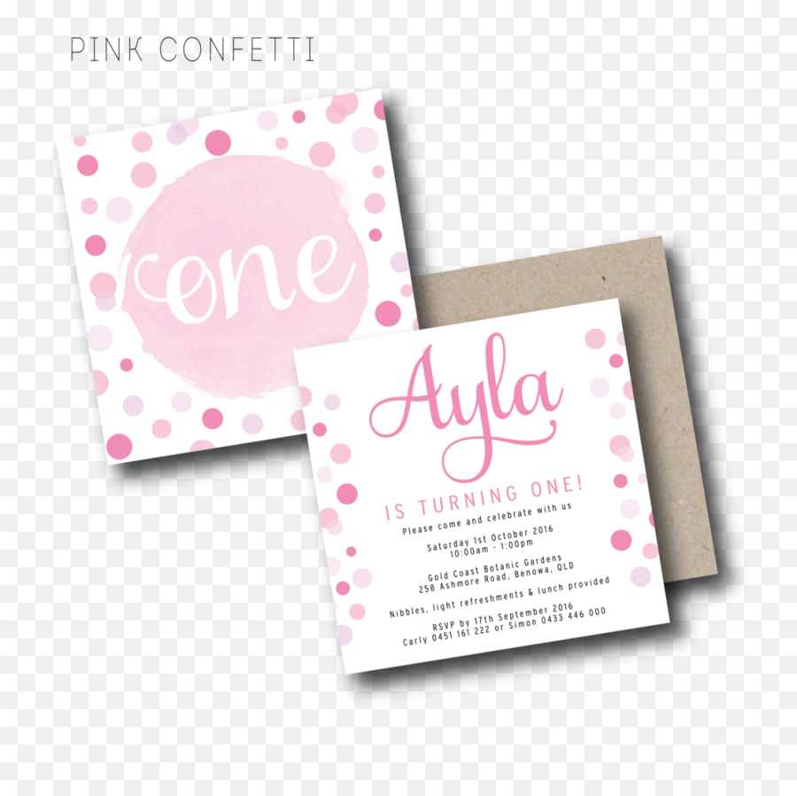 Download Hd Pink Confetti Invitation - Party Supply Emoji,Pink Confetti Png
