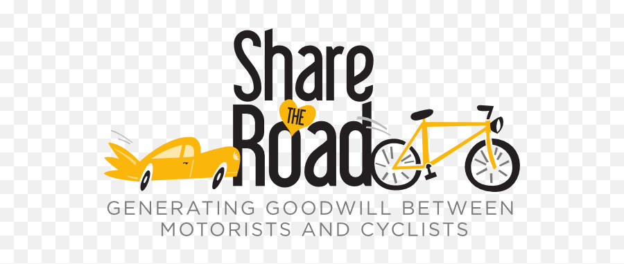 Share The Road - Cyclist Share The Road Logo Emoji,Roads Logos