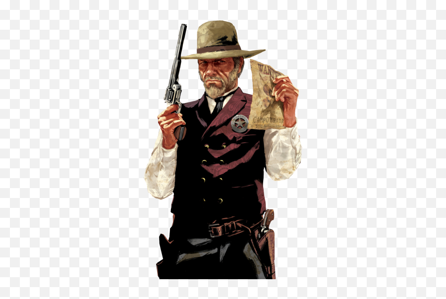 Download Marshall Johnson Red Dead - Red Dead Redemption Marshal Johnson Emoji,Red Dead Redemption 2 Png