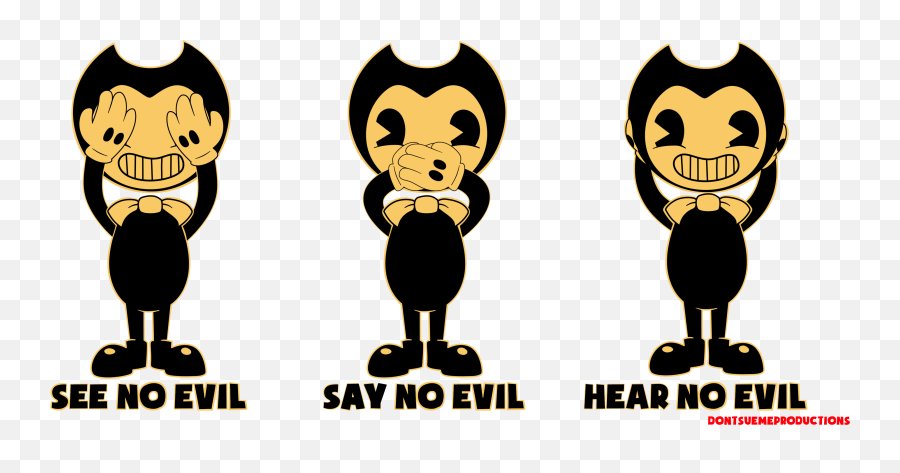 Cartoon Transparent Png Image - Bendy And The Ink Machine Concept Emoji,Hear Clipart