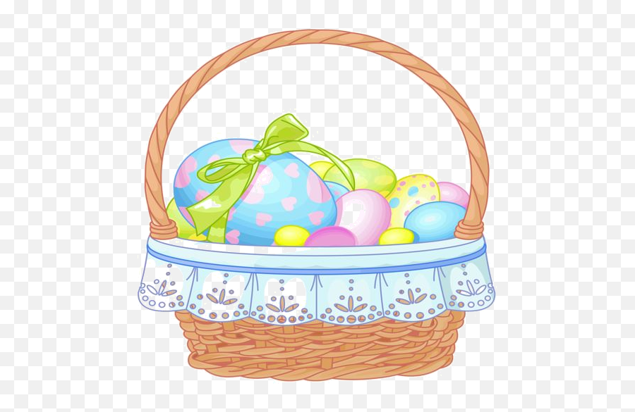 Easter Basket With Eggs Transparent Emoji,Easter Blessings Clipart