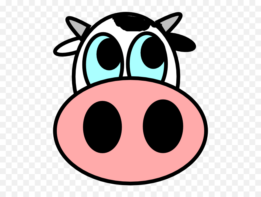 Clipart Panda - Cow Face Clip Art Emoji,Cow Clipart
