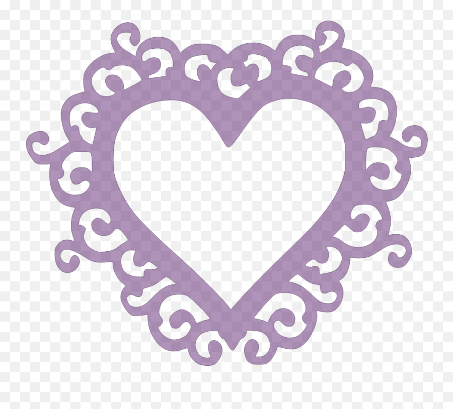 Paper This And That Swirly Heart Frame - New Svg File Emoji,Heart Frame Png