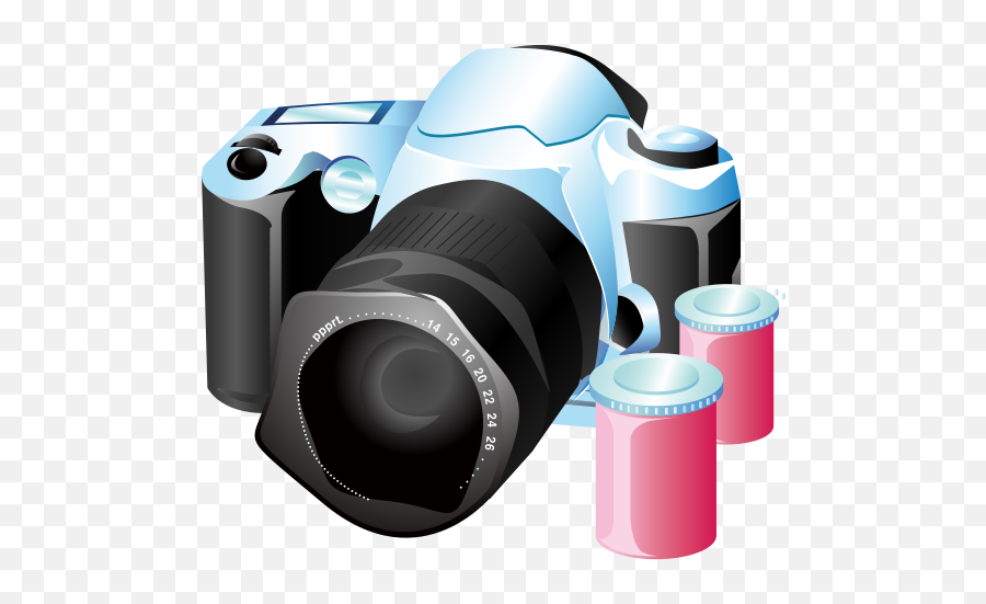 Free Clipart Camera Icons Vectorsme - Dslr Cameras Clipart Emoji,Free Clipart For Commercial Use