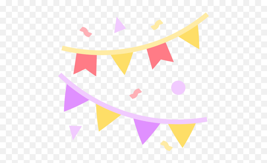 Garlands - Free Birthday And Party Icons Emoji,Bunting Clipart