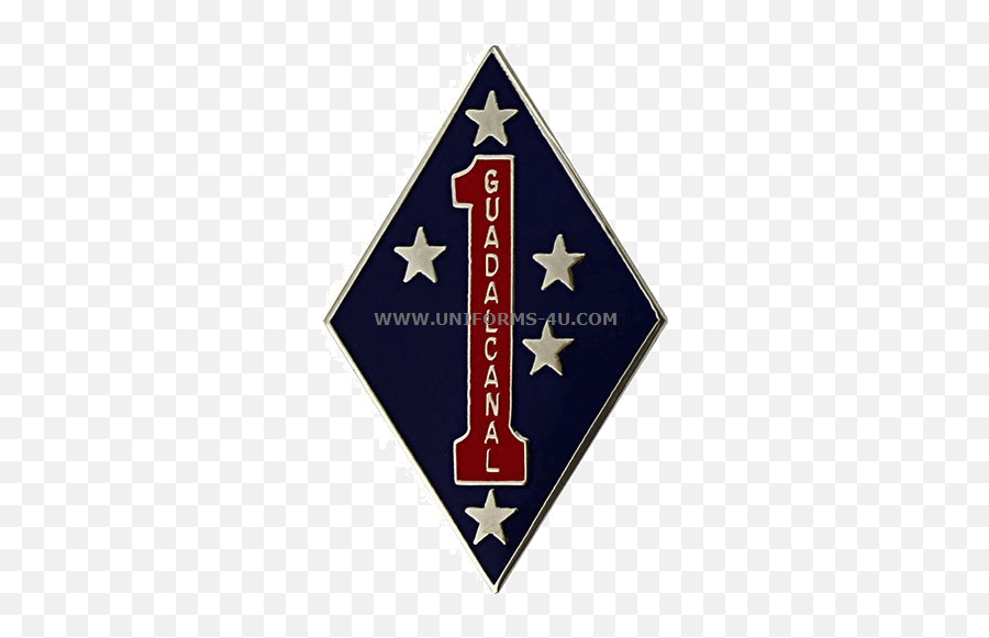 Usmc 1st Marine Division Lapel Pin Emoji,Usmc Logo Png