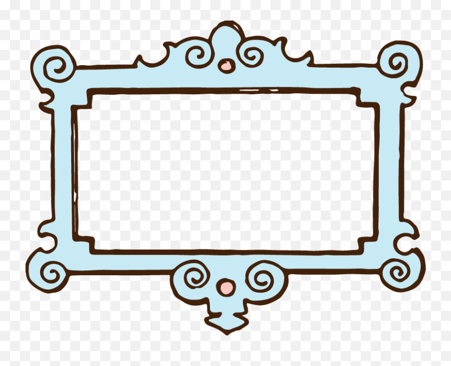 Decorative Text Box Frame Free Png Image Png Arts - Cute Vintage Frame Clipart Emoji,Text Box Png