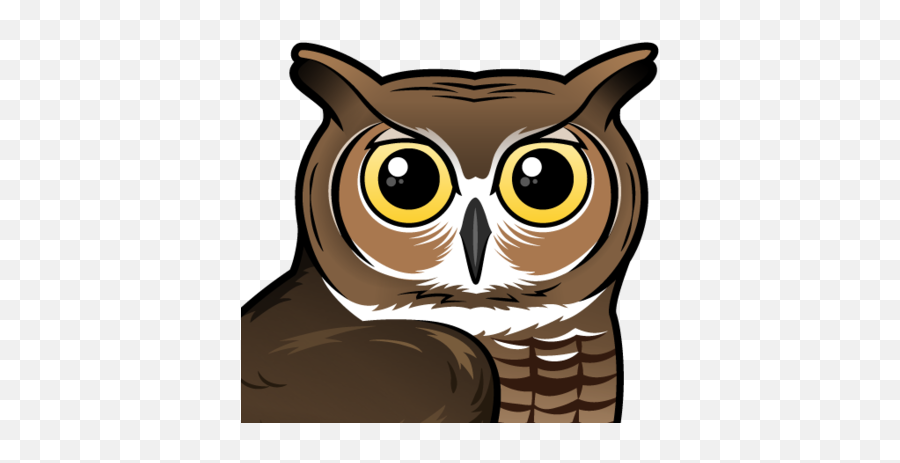 Download Great Horned Owl Clipart Png Image With No - Eastern Screech Owl Emoji,Owl Clipart