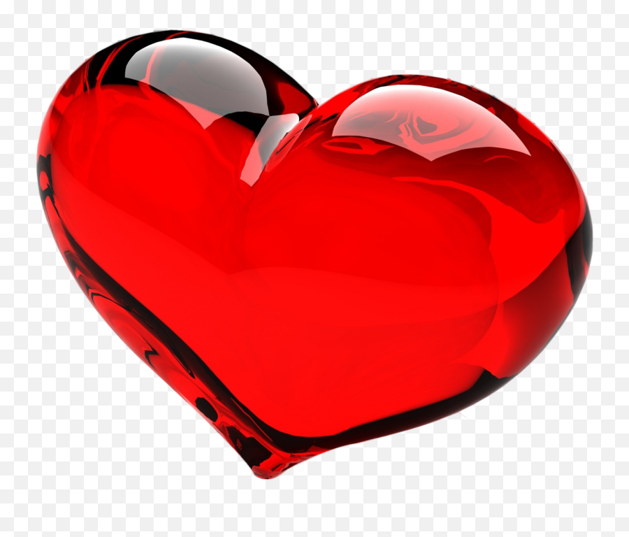3d Red Heart Png 15 Images Free Download - Red Glass Heart Png Emoji,Red Heart Png