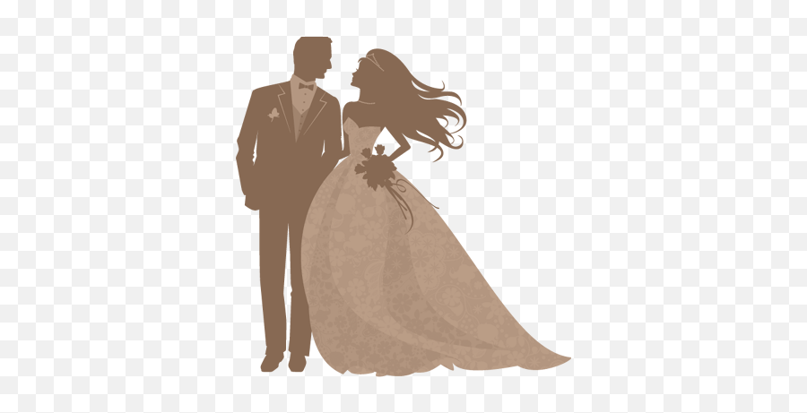 Forgetmenot Bride Groom Silhouette Bride And Groom - Graphic Images Of The Bride And Groom Emoji,Bride And Groom Clipart
