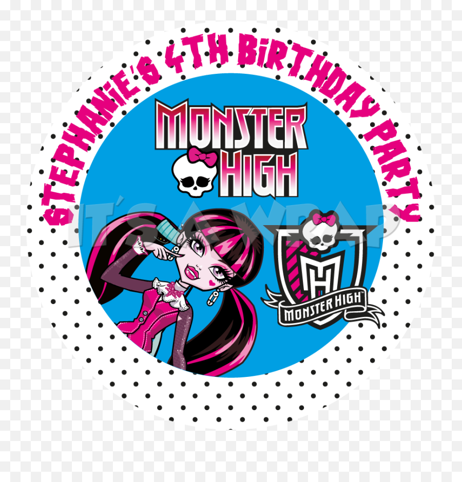 Monster High Party Box Stickers - Monster High Emoji,Monster High Logo