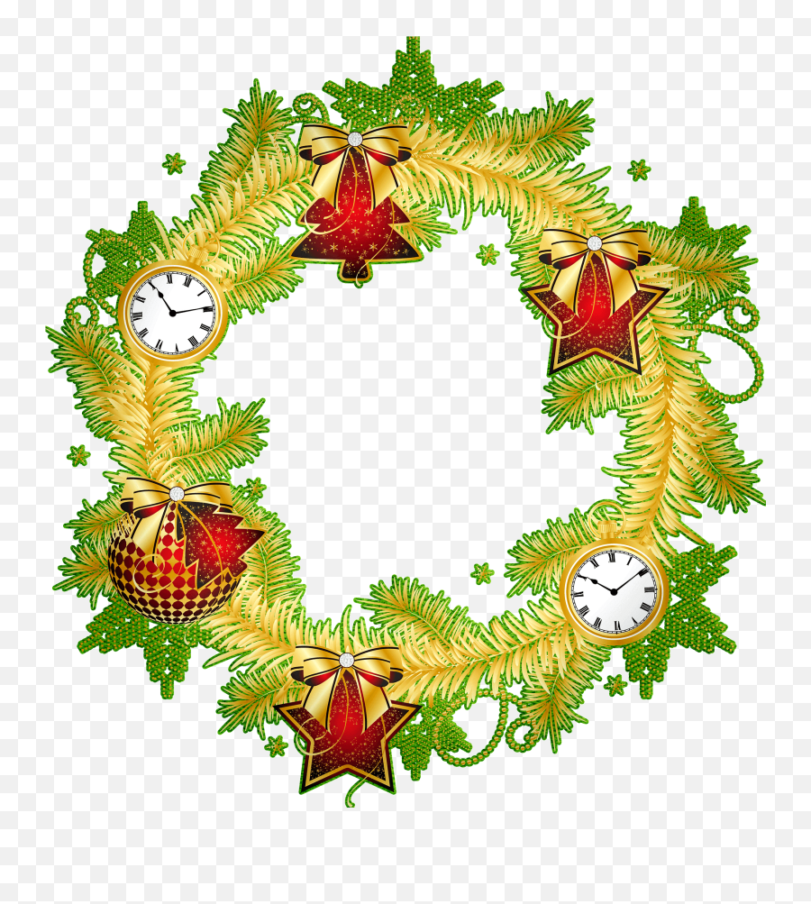 Christmas Wreath Clipart Free Download Transparent Png - Free Vector Christmas Emoji,Wreath Clipart