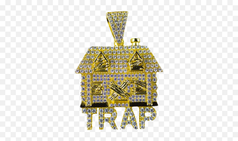 Gold Traphouse Pendant - Decorative Emoji,Trap House Png