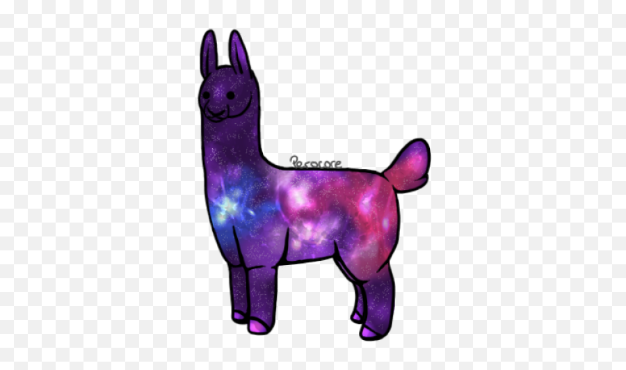 Purple Llama Cliparts - Purple Llama Clip Art Transparent Galaxy Llama Emoji,Llama Clipart Free