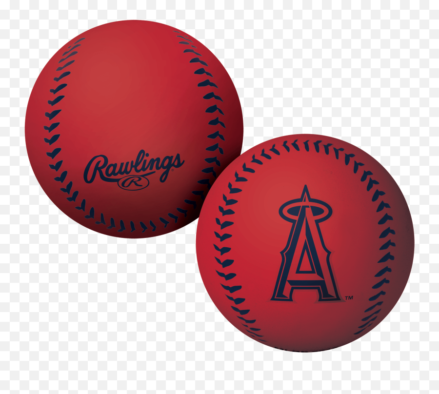 Mlb Los Angeles Angels Big Fly Rubber Bounce Ball - Cubs Rubber Ball Emoji,Angels Baseball Logo