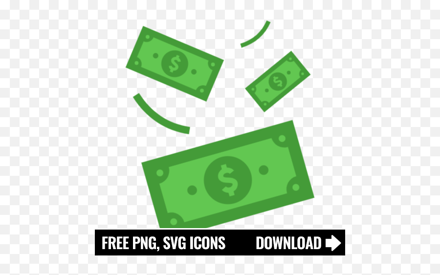 Free Money Rain Icon Symbol - Emoji Png Sad Black And White,Money Rain Png