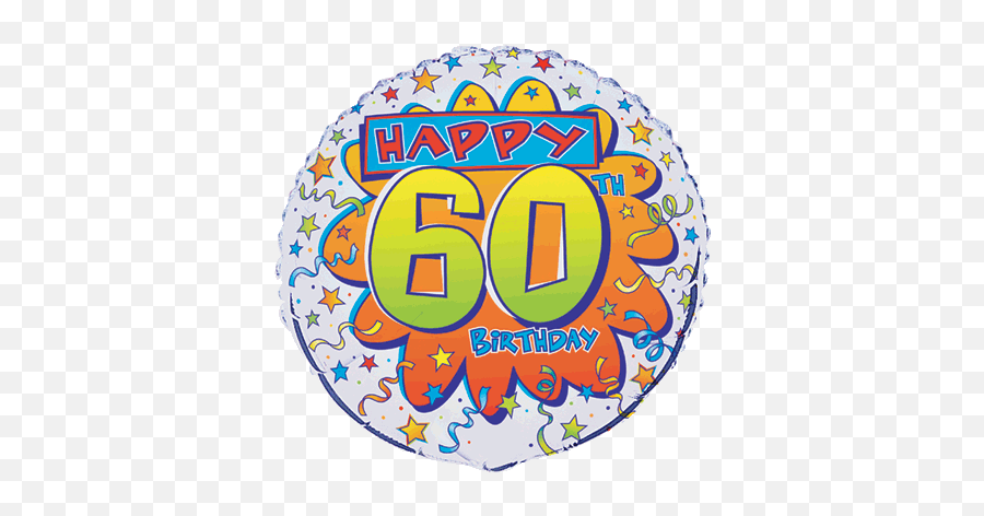 60th Happy Birthday - 18e Verjaardag Emoji,60th Birthday Clipart